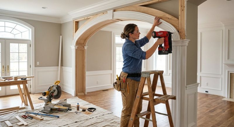 Custom Wood Trim Installation